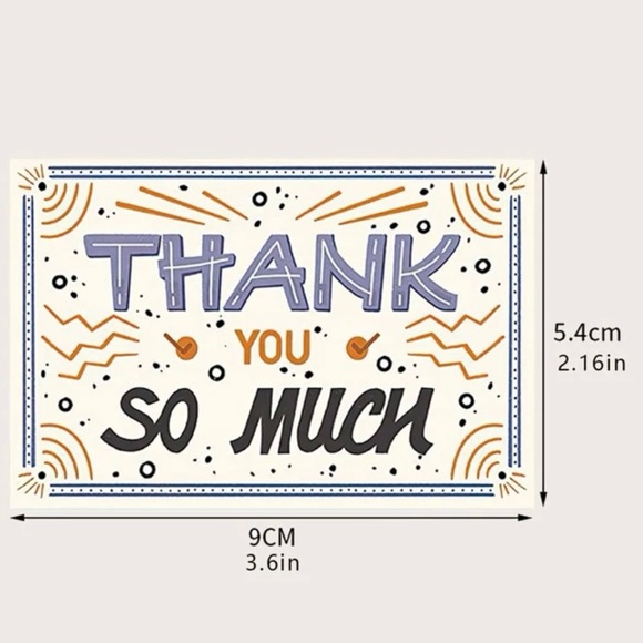 Thank You Assortment Insert Cards Pack of 50 - Picture 3 of 5